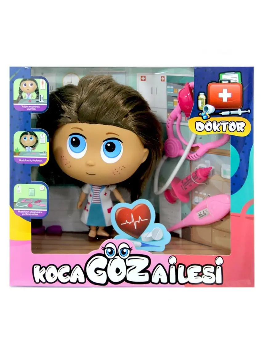 Birlik Toys BLD287 Doktor Bebek- Koca Göz Ailesi