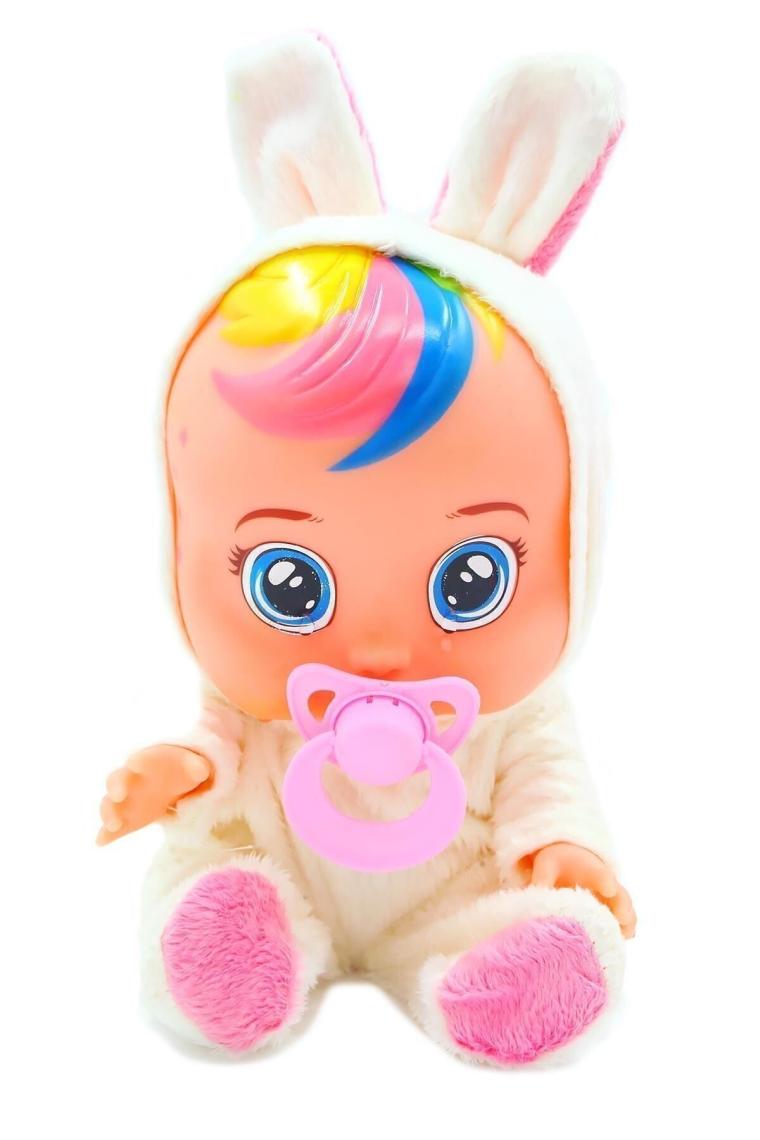 Global Toys Beyaz ve Pembe Renk Ağlayan ve Konuşan Et Bebek