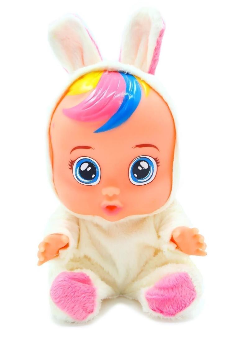 Global Toys Beyaz ve Pembe Renk Ağlayan ve Konuşan Et Bebek