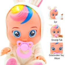Global Toys Beyaz ve Pembe Renk Ağlayan ve Konuşan Et Bebek