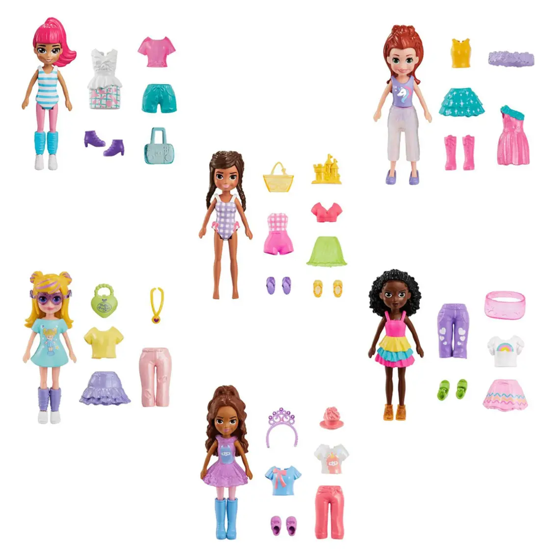 Polly Pocket ve Moda Aksesuarları Oyun Setleri HKV84