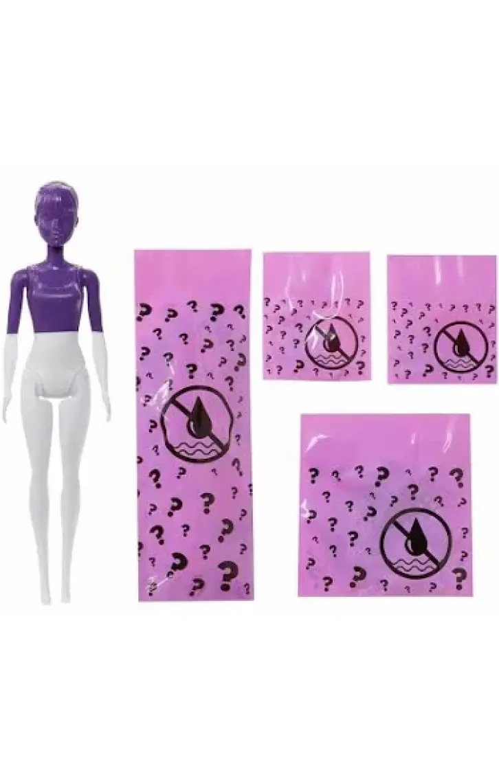 Barbie Color Reveal Renk Değiştiren Sürpriz Barbie Renk Bloklu Bebekler Seri 2 GWC56