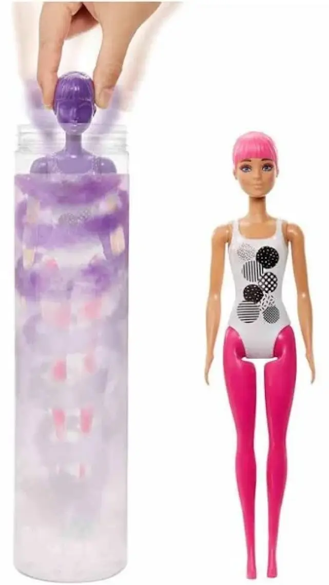 Barbie Color Reveal Renk Değiştiren Sürpriz Barbie Renk Bloklu Bebekler Seri 2 GWC56