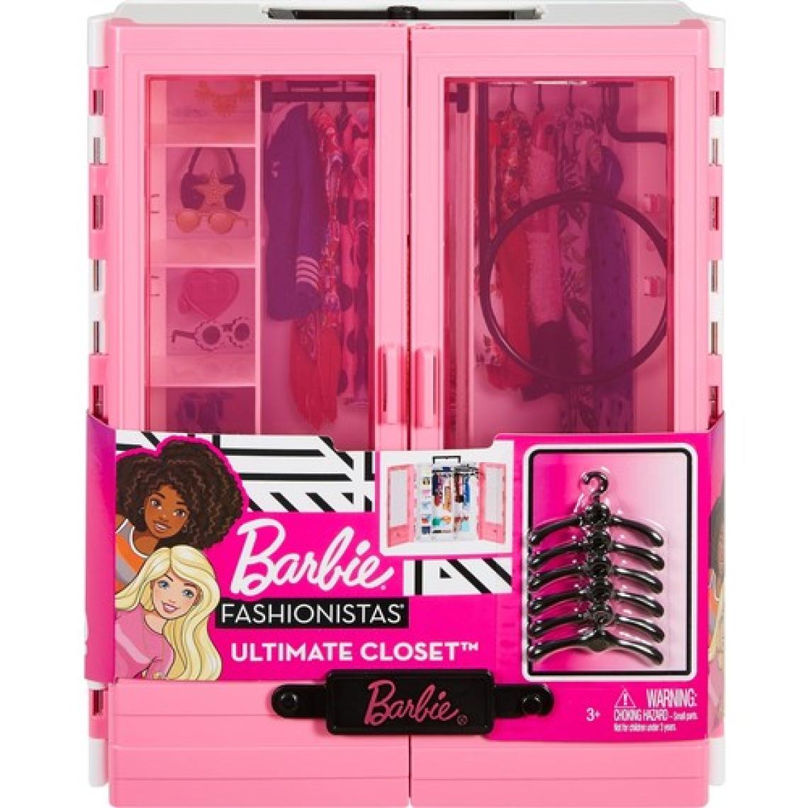 Barbie'nin Pembe Gardırobu; Taşınabilir Moda Oyuncağı 3-8 Yaş Arası İçin GBK11