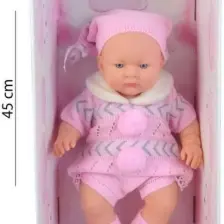 Galtoys  Gerçek Yüzlü Elbiseli Azra Et Bebek Pembe
