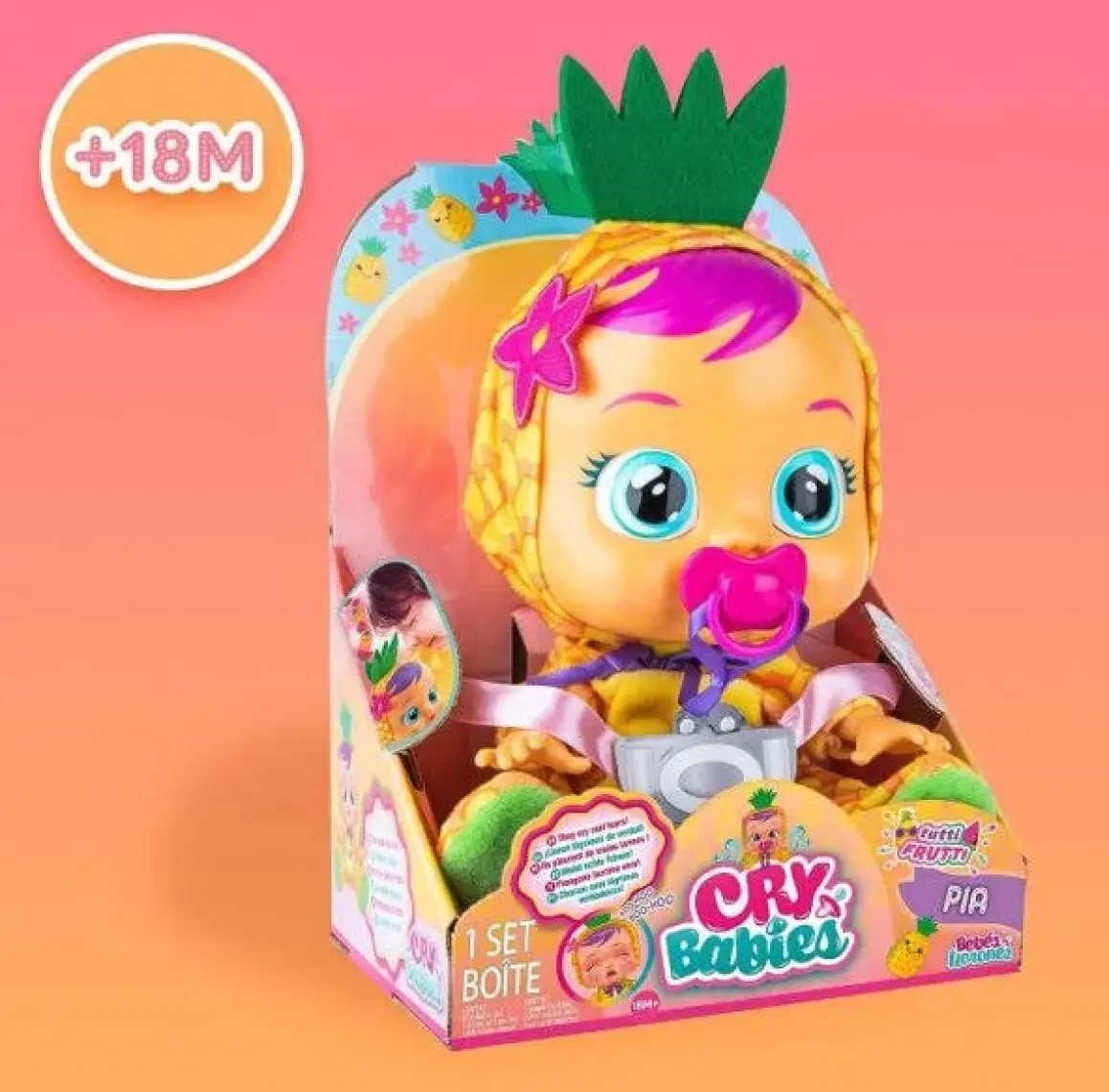 Cry Babies Ağlayan Bebekler Tutti Frutti W1 Ananas Pia