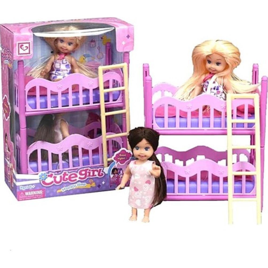 Can İthalat Cutegirl Ranzalı İkili Bebek