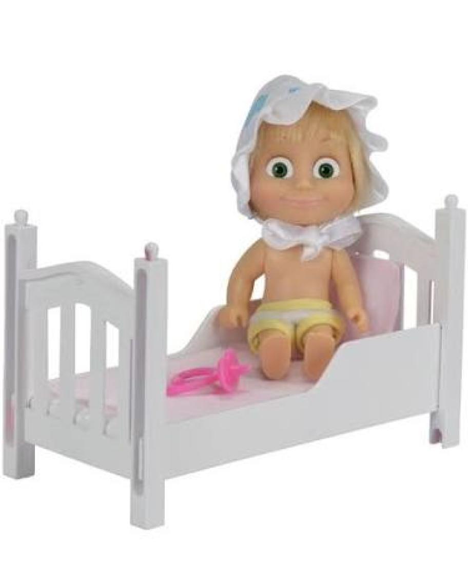 Engin Oyuncak Bebek Set Masha Yataklı/Emzikli