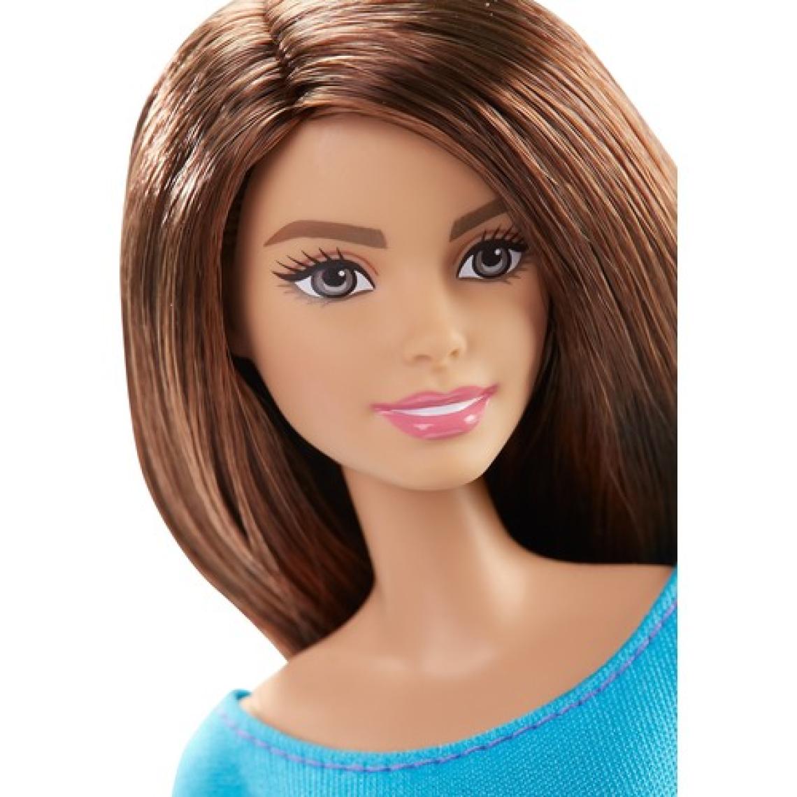 Barbie Sonsuz Hareket Bebeği, Kumral - Siyah Taytlı Djy08