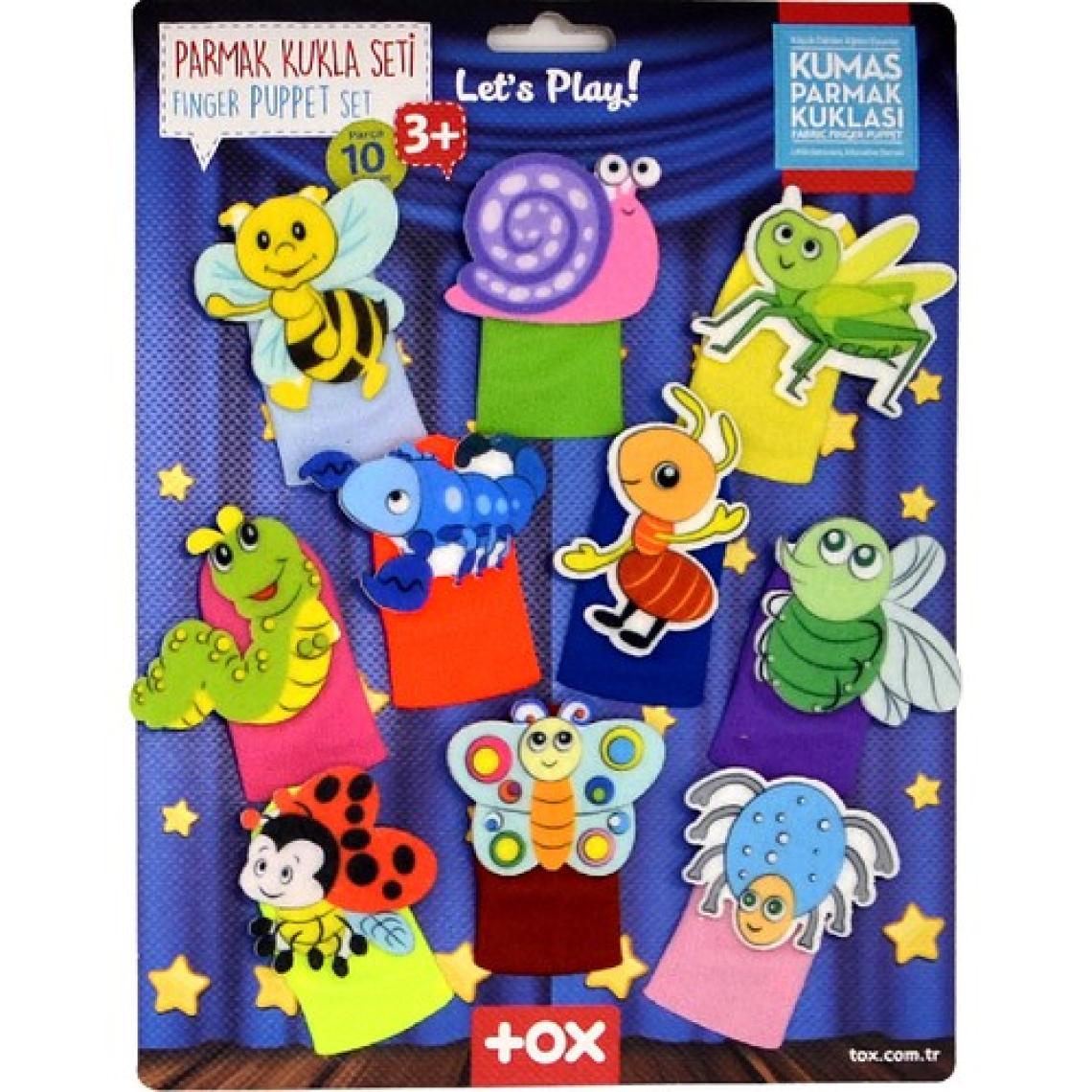 Tox Sevimli Böcekler 10 Parça Parmak Kukla Set T219