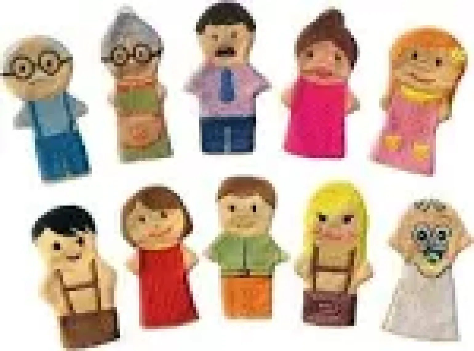 Anki Toys Parmak Kukla Seti İnsanlar 10'lu