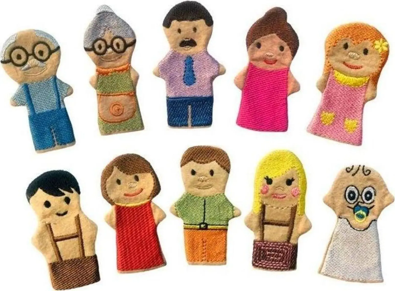 Anki Toys Parmak Kukla Seti İnsanlar 10'lu