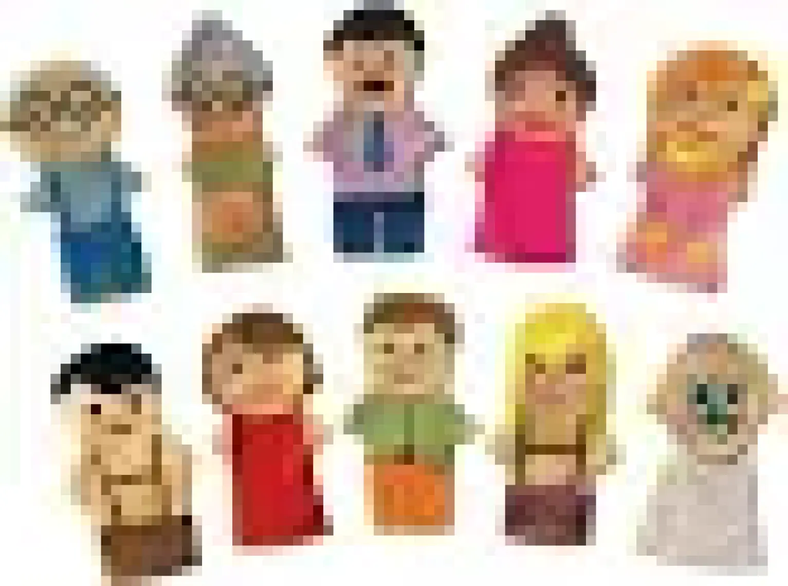 Anki Toys Parmak Kukla Seti İnsanlar 10'lu