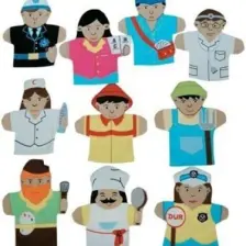 Edutoys El Kuklası Meslekler 10 Adet
