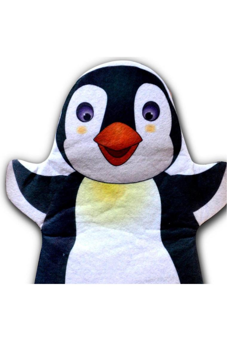 Tox Penguen Vahşi Hayvanlar Keçe El Kukla , Eğitici Oyuncak