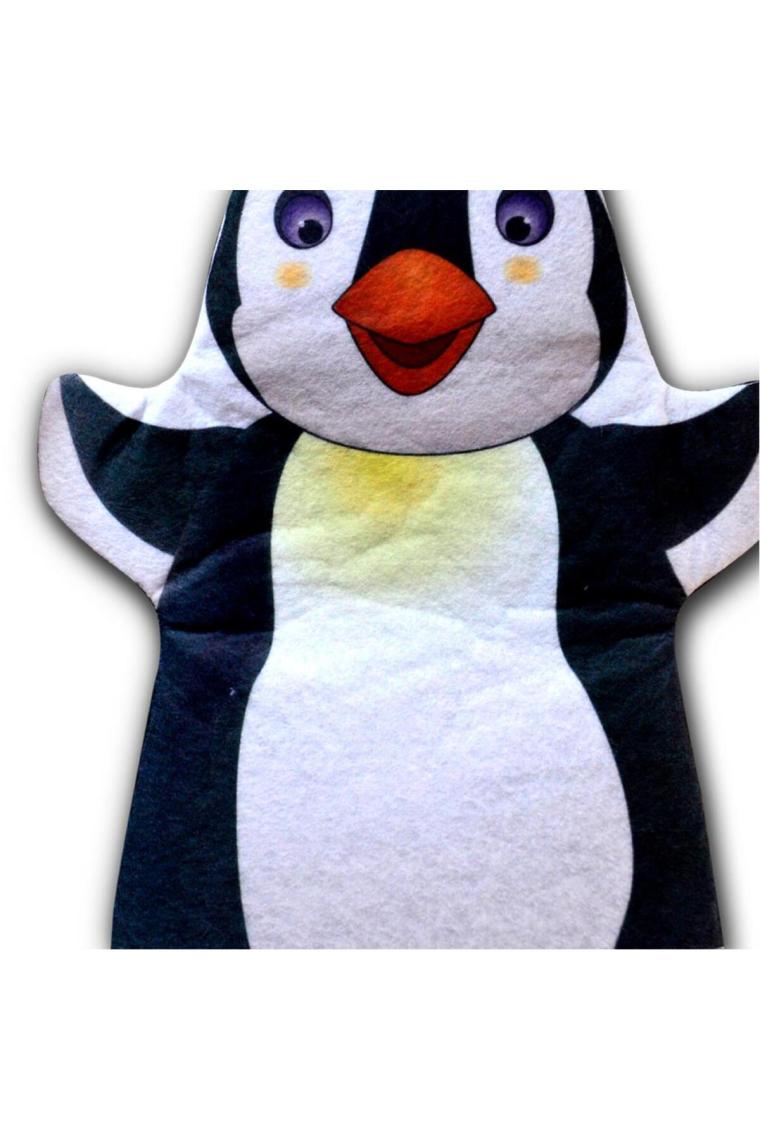 Tox Penguen Vahşi Hayvanlar Keçe El Kukla , Eğitici Oyuncak