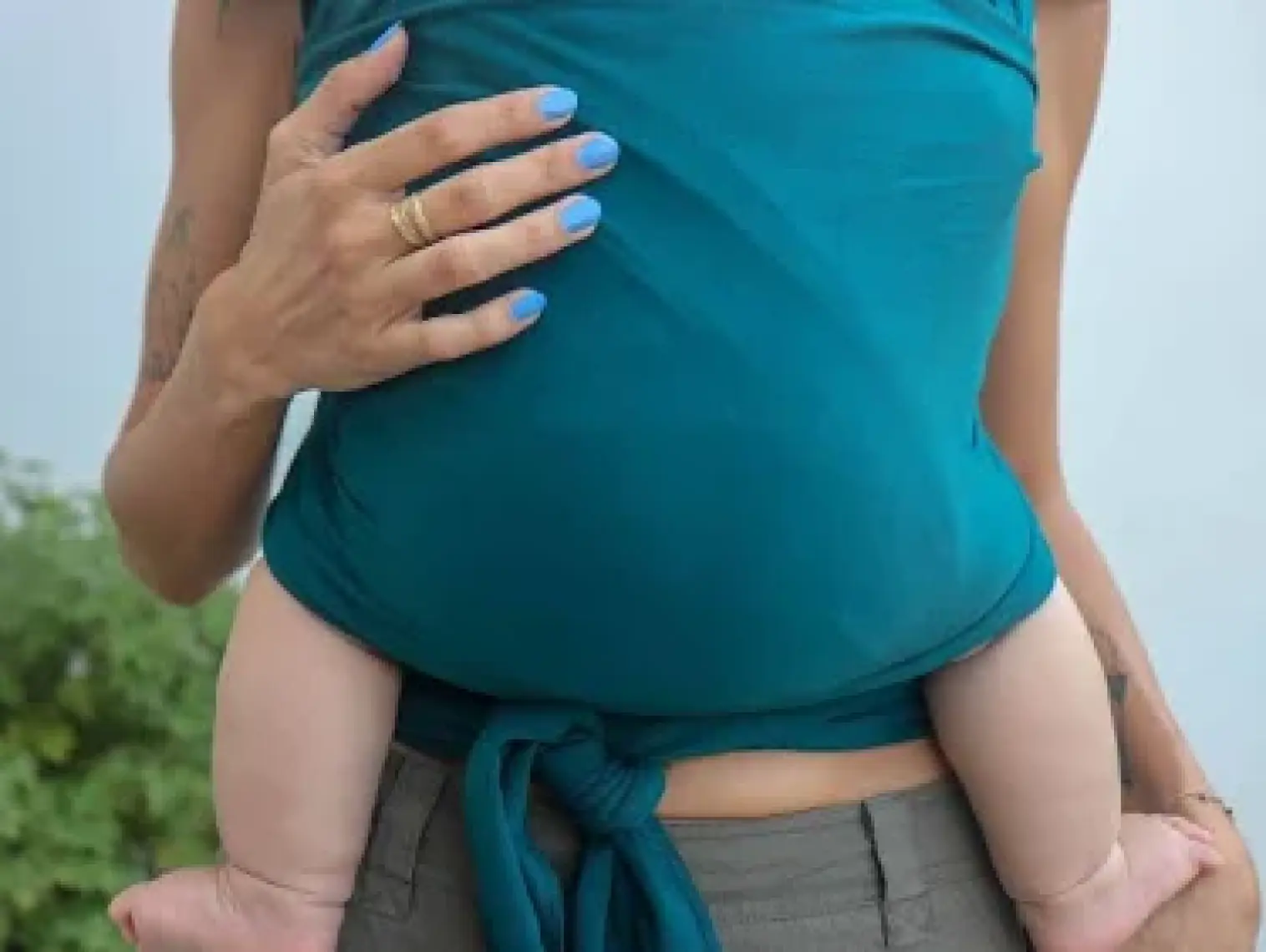 Neko Esnek Wrap Sling – Petrol Yeşili
