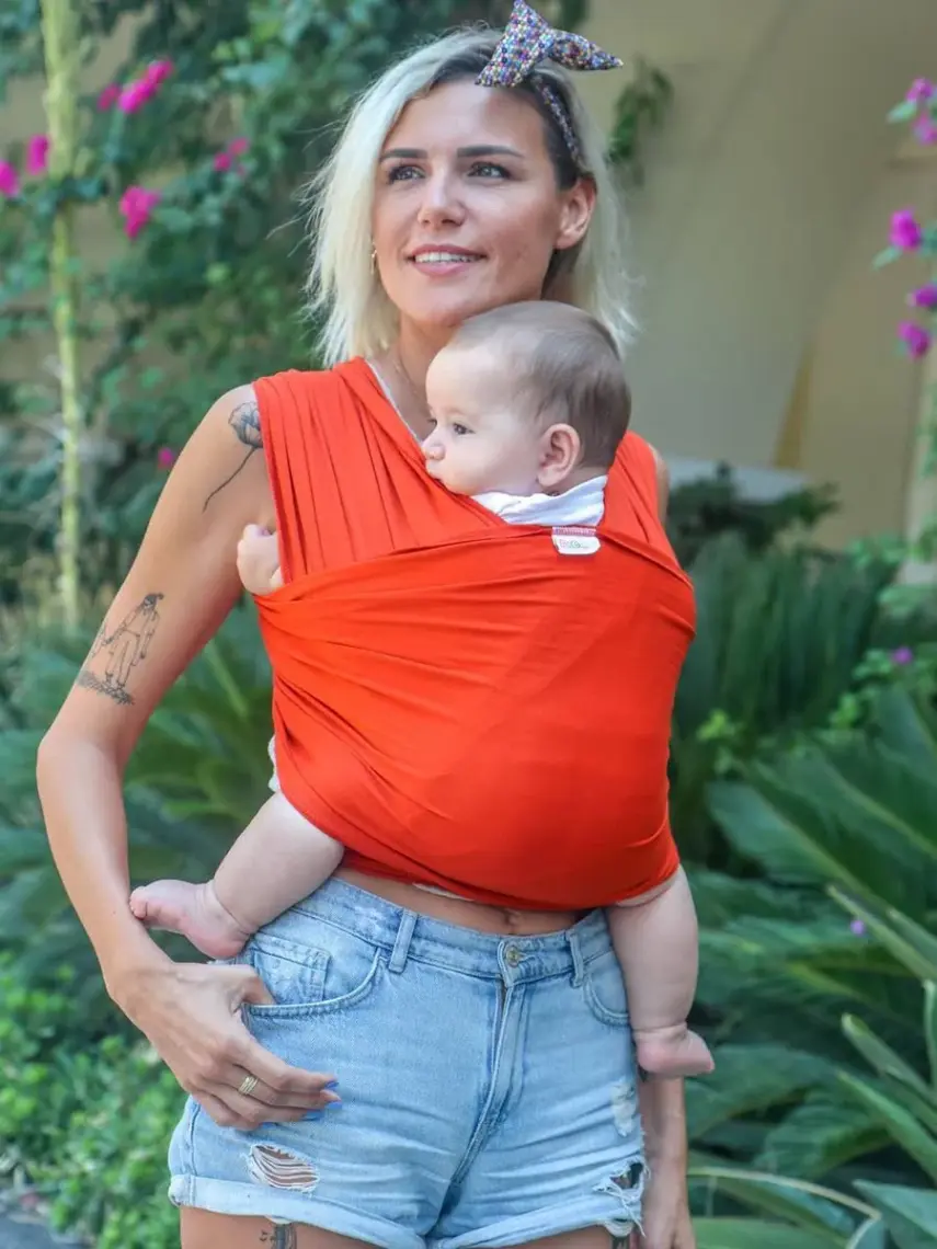 Neko Esnek Wrap Sling – Turuncu
