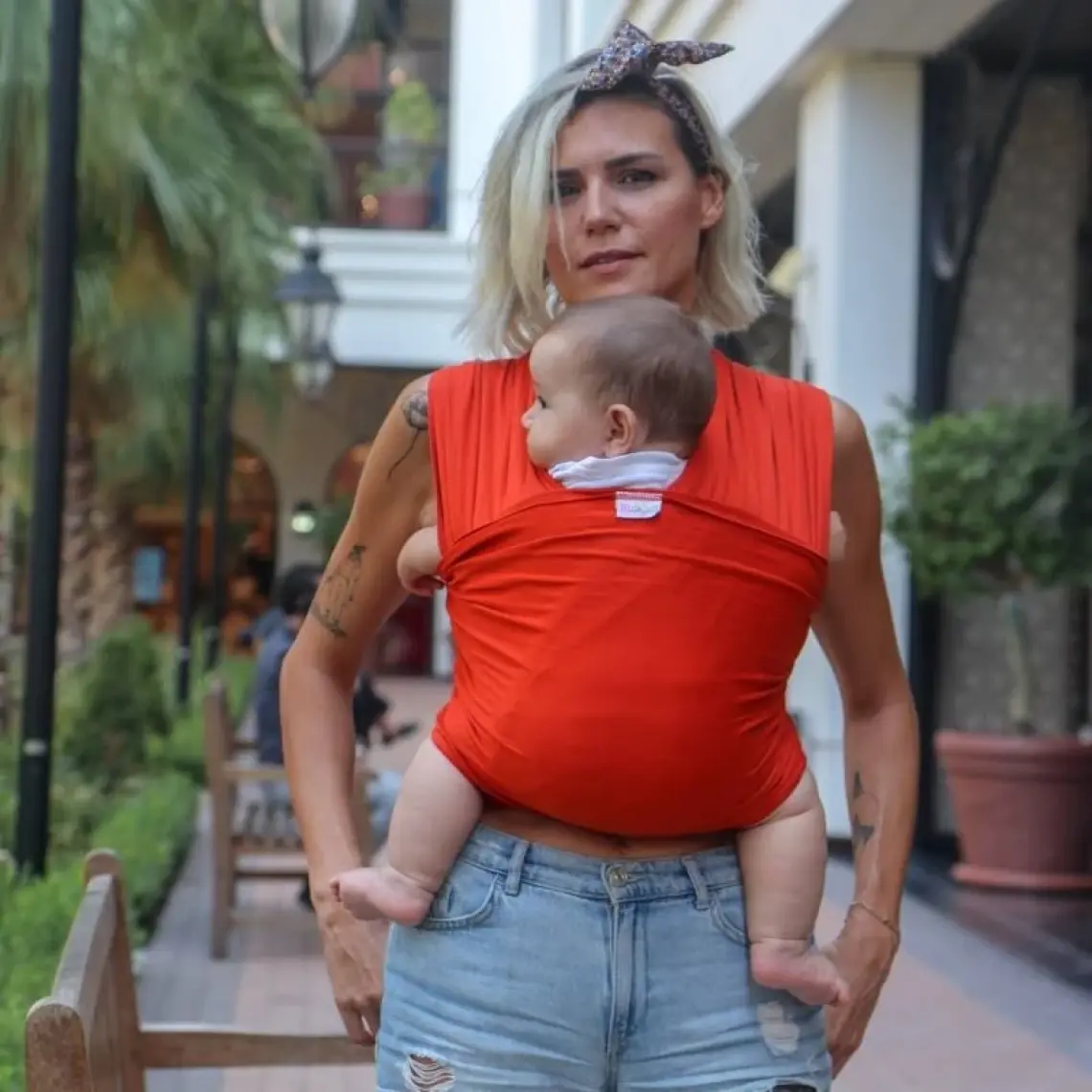 Neko Esnek Wrap Sling – Turuncu