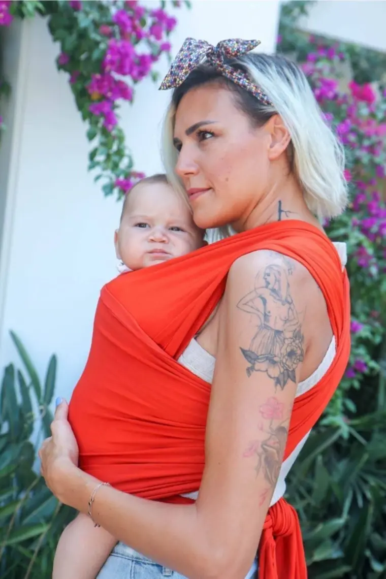 Neko Esnek Wrap Sling – Turuncu