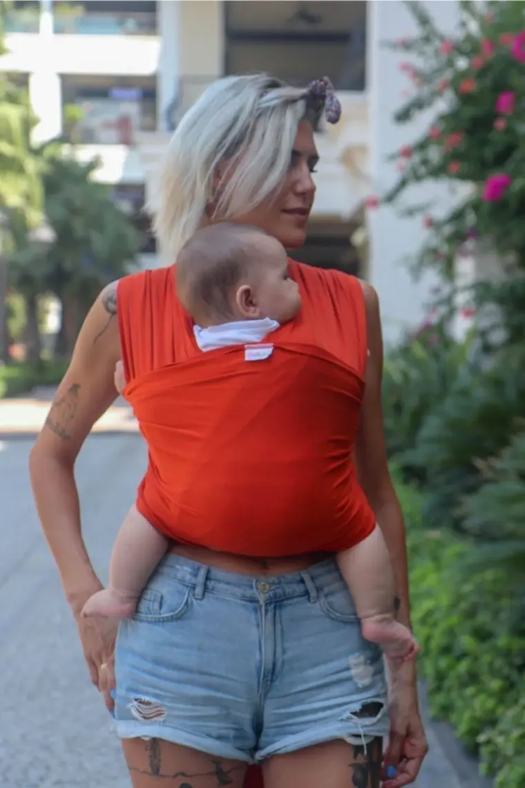 Neko Esnek Wrap Sling – Turuncu