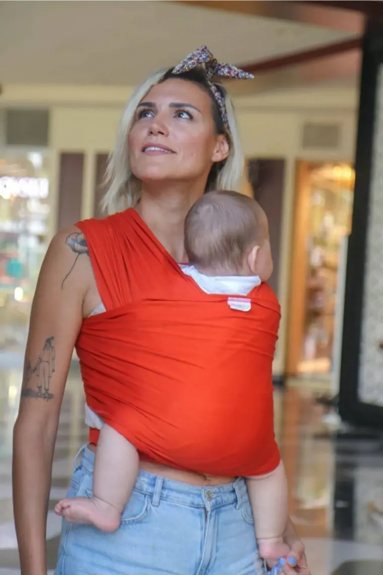 Neko Esnek Wrap Sling – Turuncu