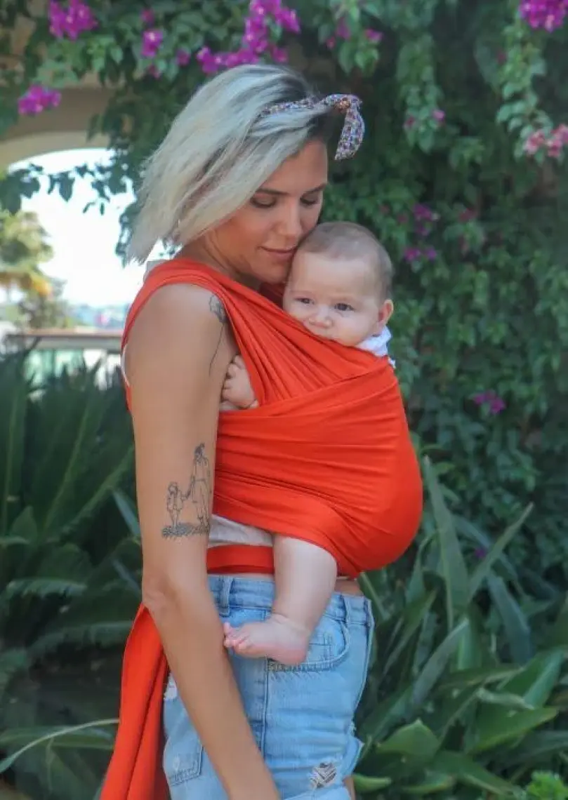 Neko Esnek Wrap Sling – Turuncu
