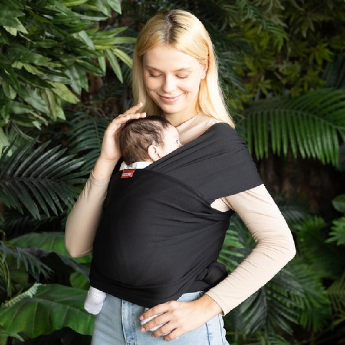 Noone Wrap Sling - Pamuklu Esnek Bebek Taşıma Şalı - Yenidoğan Bebeklerin Ihtiyacı Olan Ten Teması ve M Pozisyonu