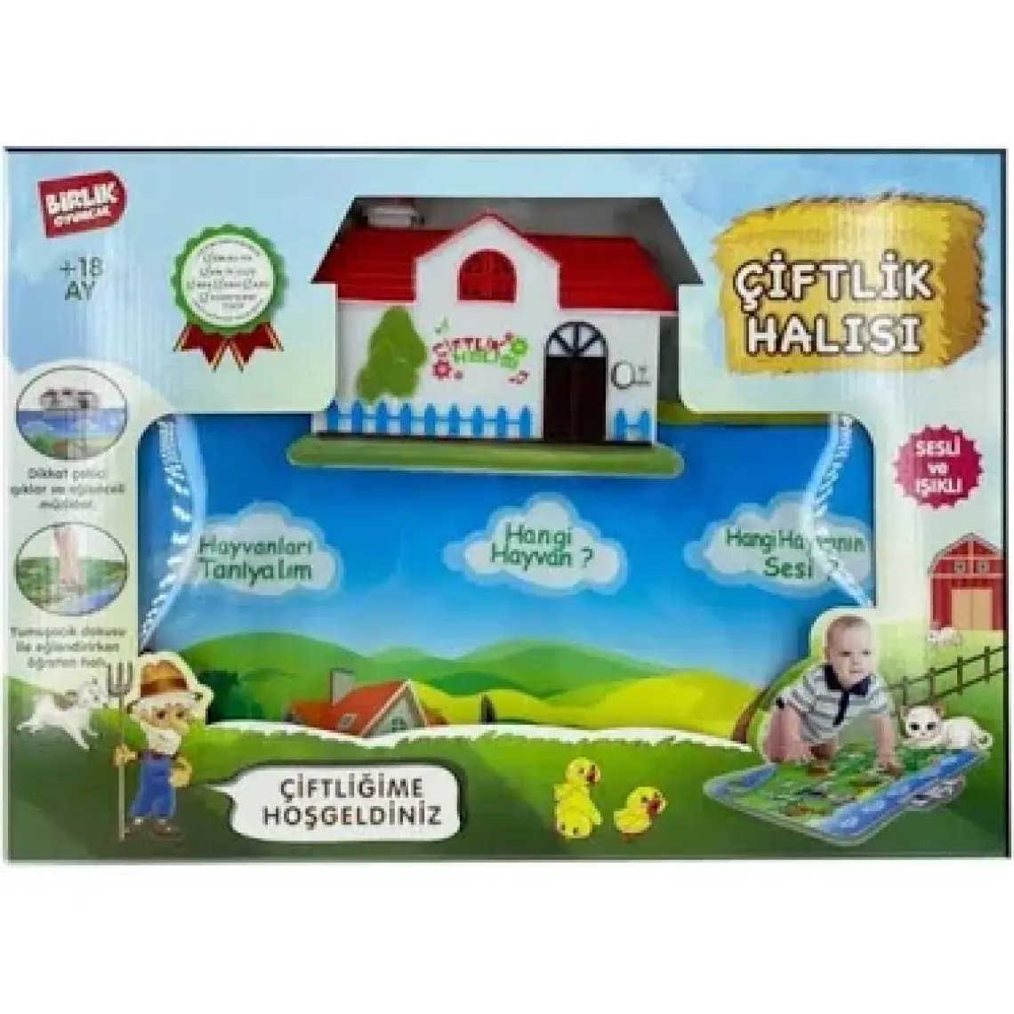 Birlik Oyuncak Eğitici Çiftlik Halısı Küçük Boy