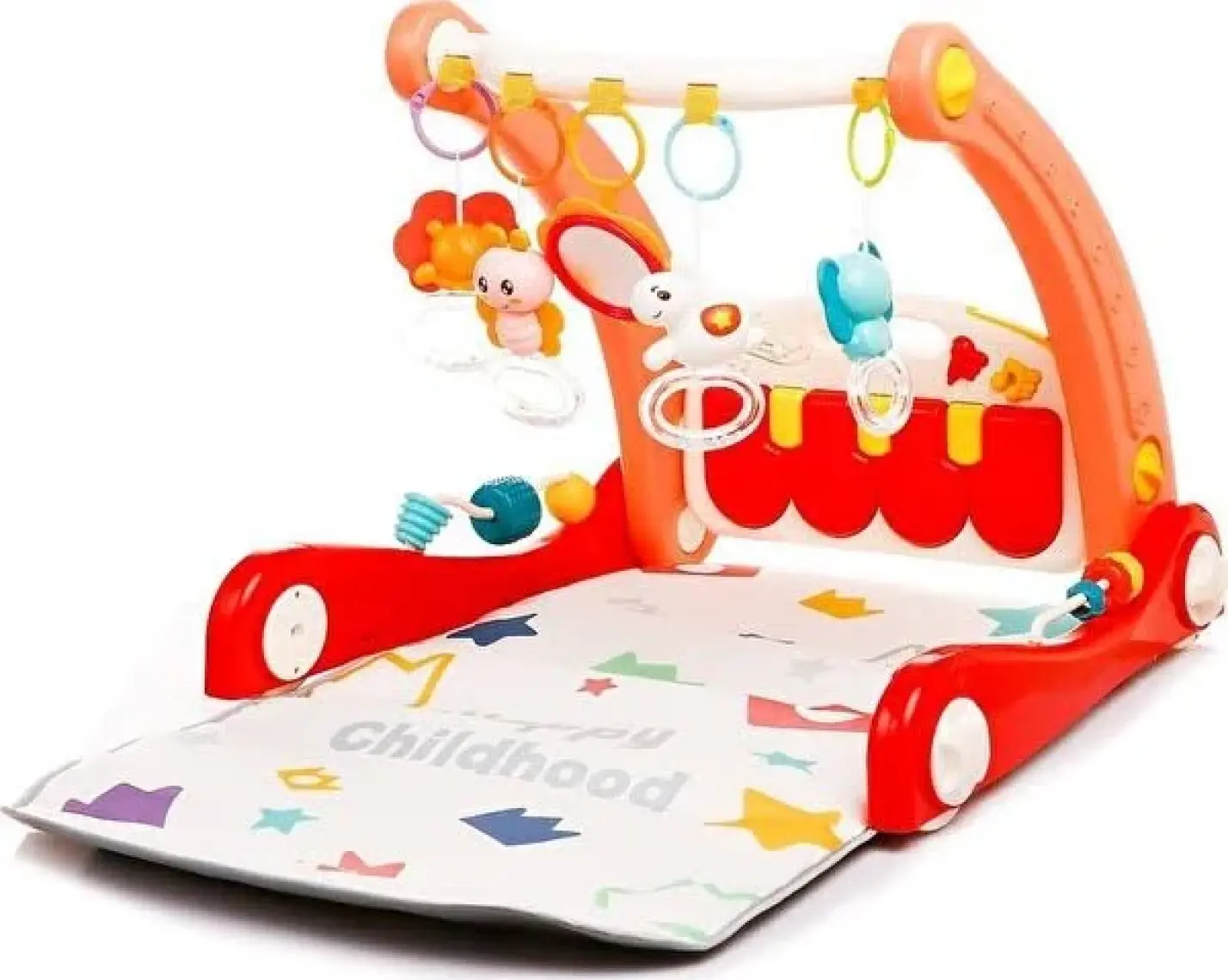 Babycim Aktivite Halısı & Ilk Adım Arabası - Pembe