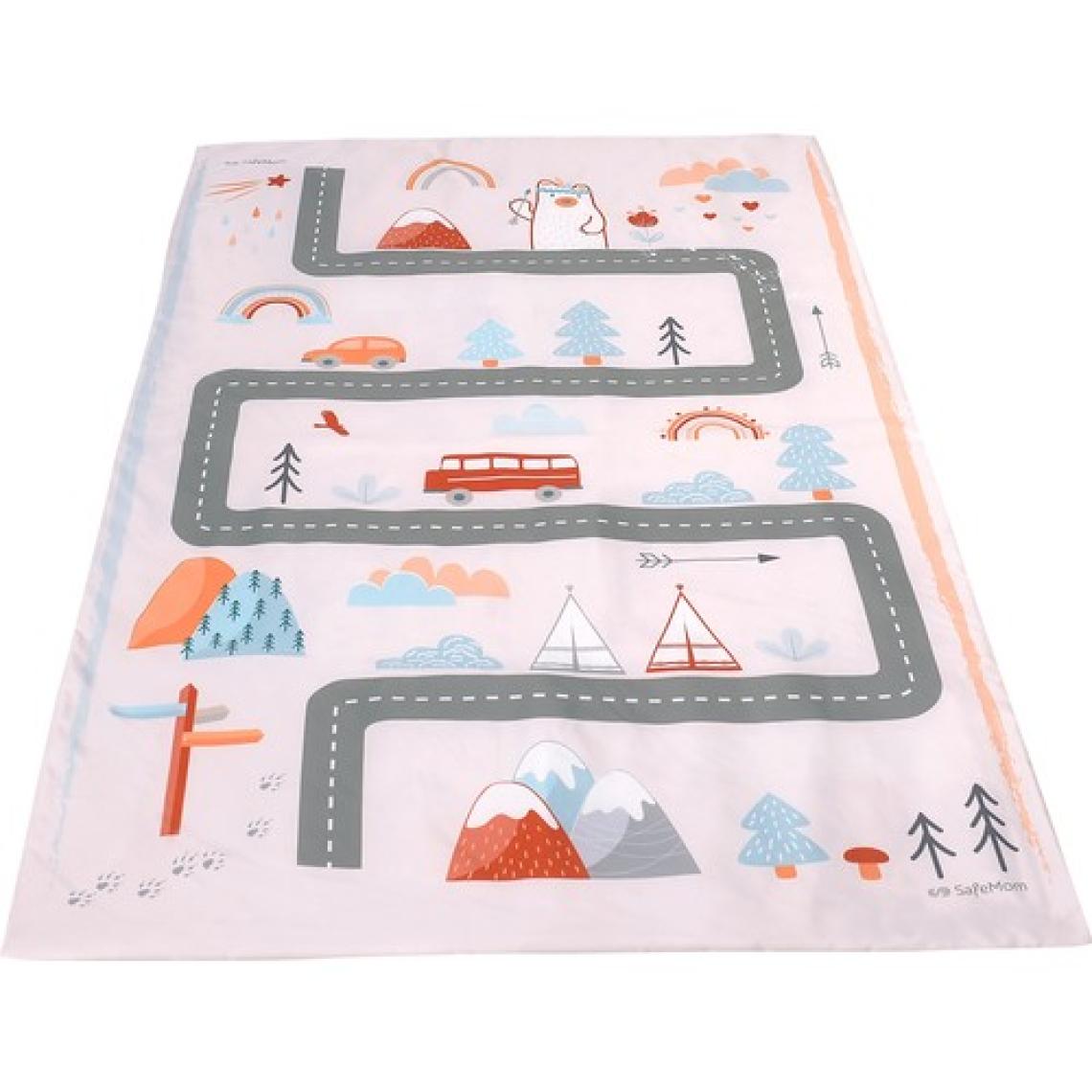 Safemom 90 x 145 cm Aktivite Bebek Çocuk Oyun Halısı Oyun Matı Snow