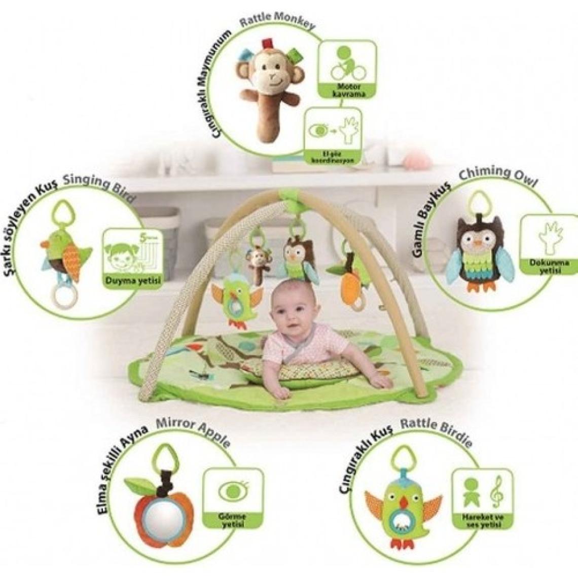Sozzy Toys Sozzy Mutlu Bebek Oyun Halısı ( Pamuklu )
