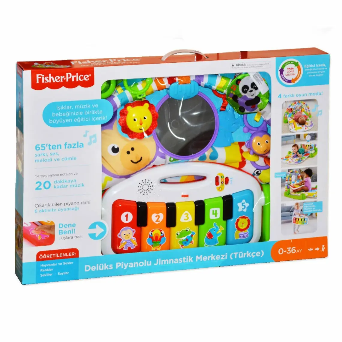 Fisher-Price Delüks Piyanolu Jimnastik Merkezi (Türkçe), FWT16