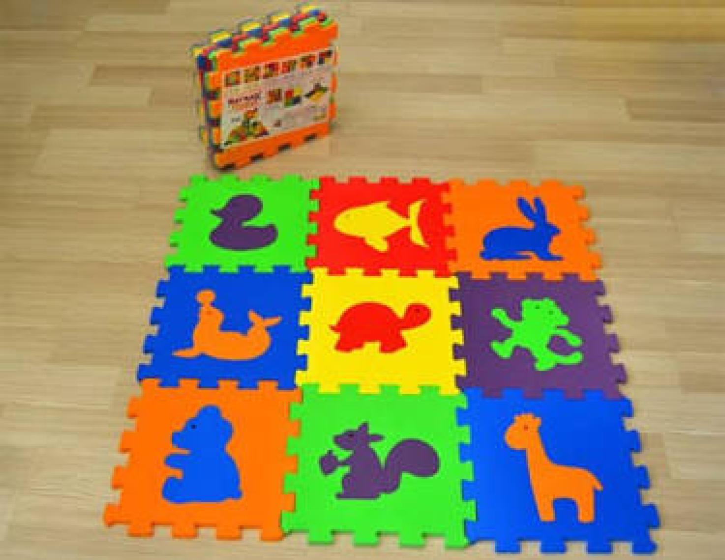 Matrax Oyuncak EVA PUZZLE|33x33cm.x 7 mm.| HAYVANLAR