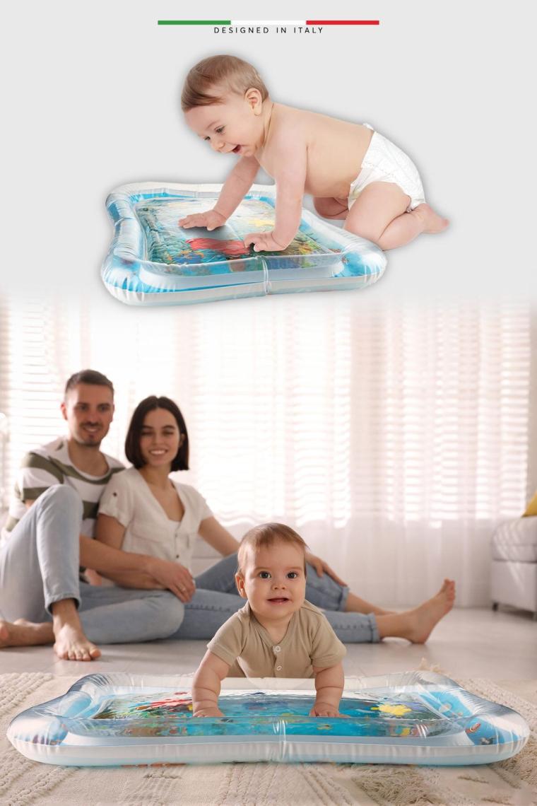 Şişirilebilen Su Aktivite ve Oyun Matı Mavi