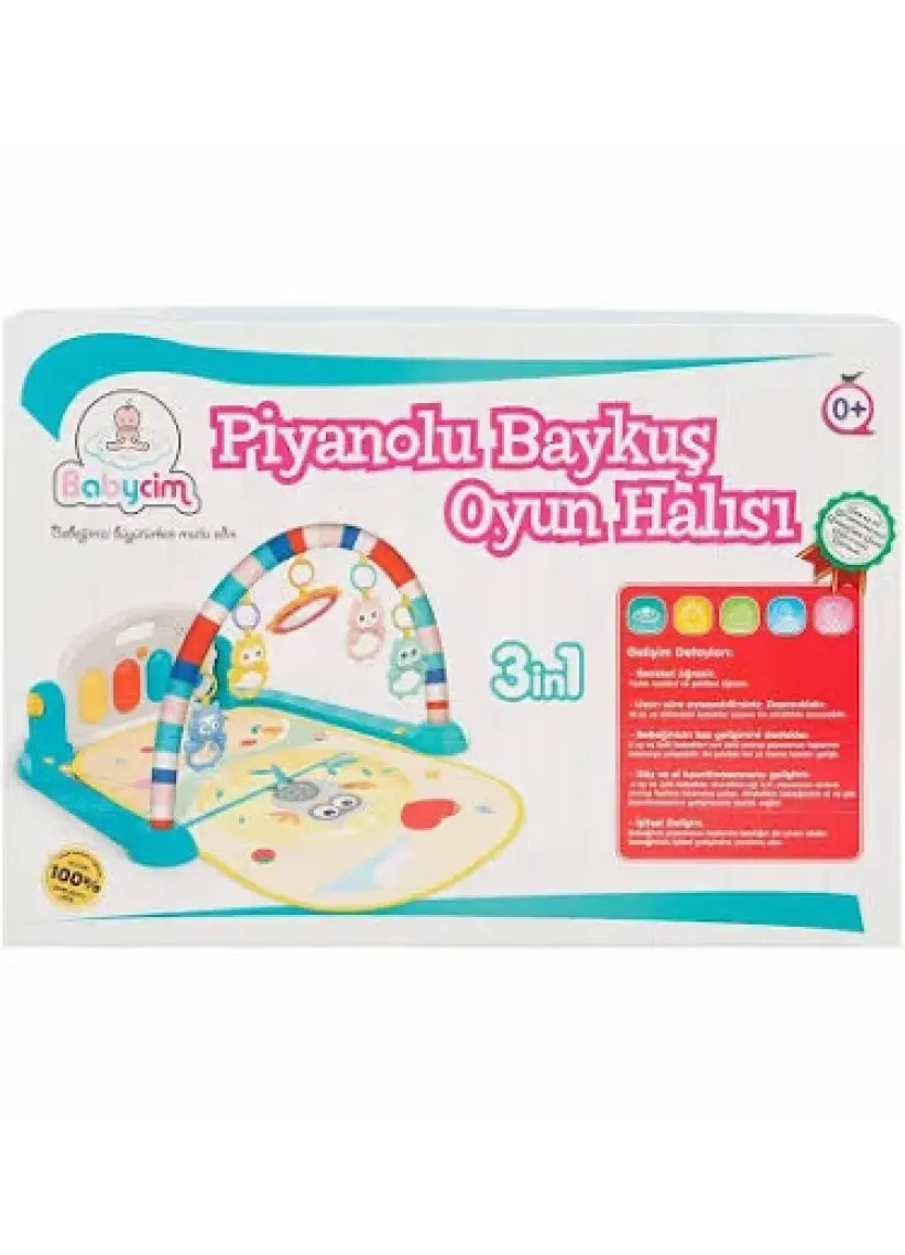 Babycim Baykuşlu Pianolu Bebek Oyun Halısı