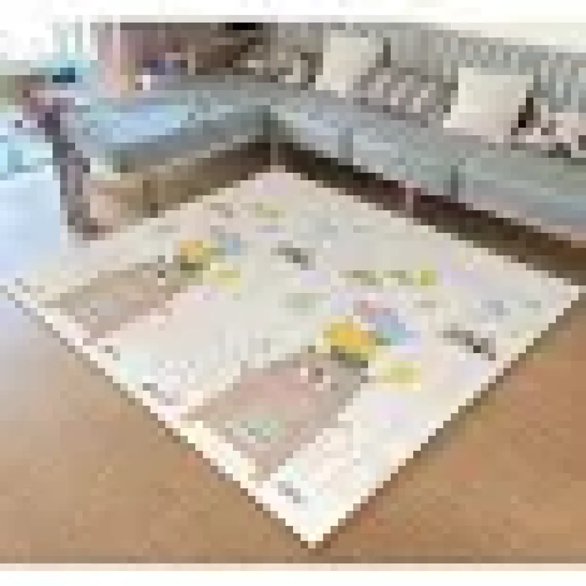 : Elfobaby Enjoy and Learn - Katlanabilir - Extra Large - Çift Yönlü - Oyun Halısı ve Matı 160X180 (Taşıma Çantalı)