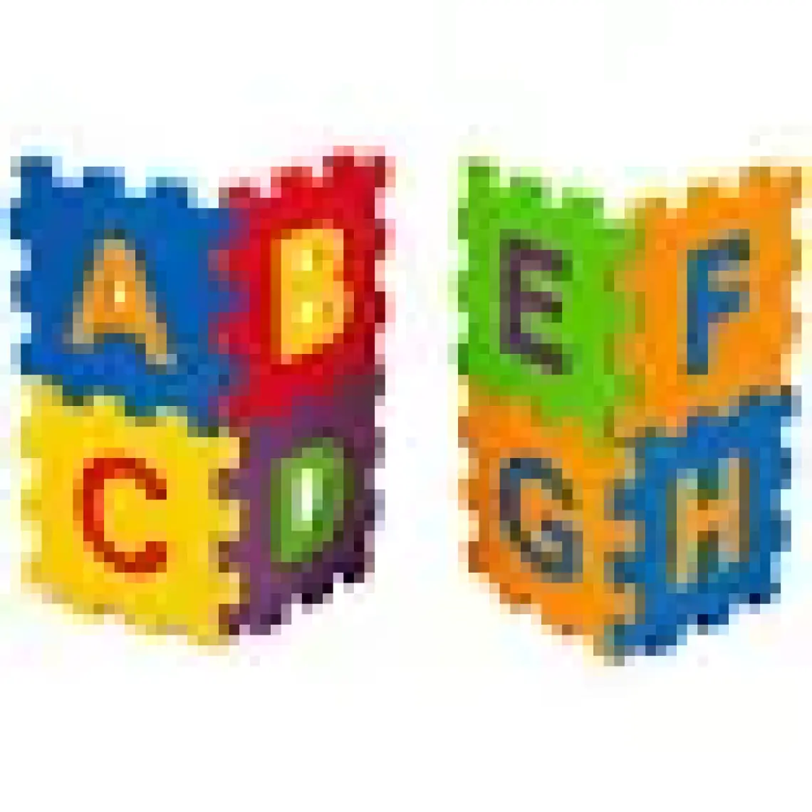Matrax Oyuncak Eva Puzzle 12 x 12 cm x 7 mm Harfler Ve Sayılar