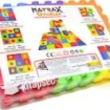 Matrax Oyuncak Eva Puzzle 12 x 12 cm x 7 mm Harfler Ve Sayılar