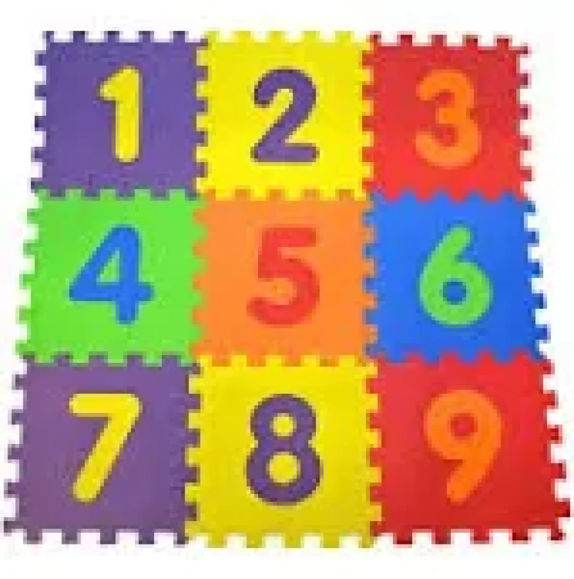 9 Parça Çocuk Oyun Karosu Eva Puzzle Yer Matı Sayılar Eğitici Oyun Halısı