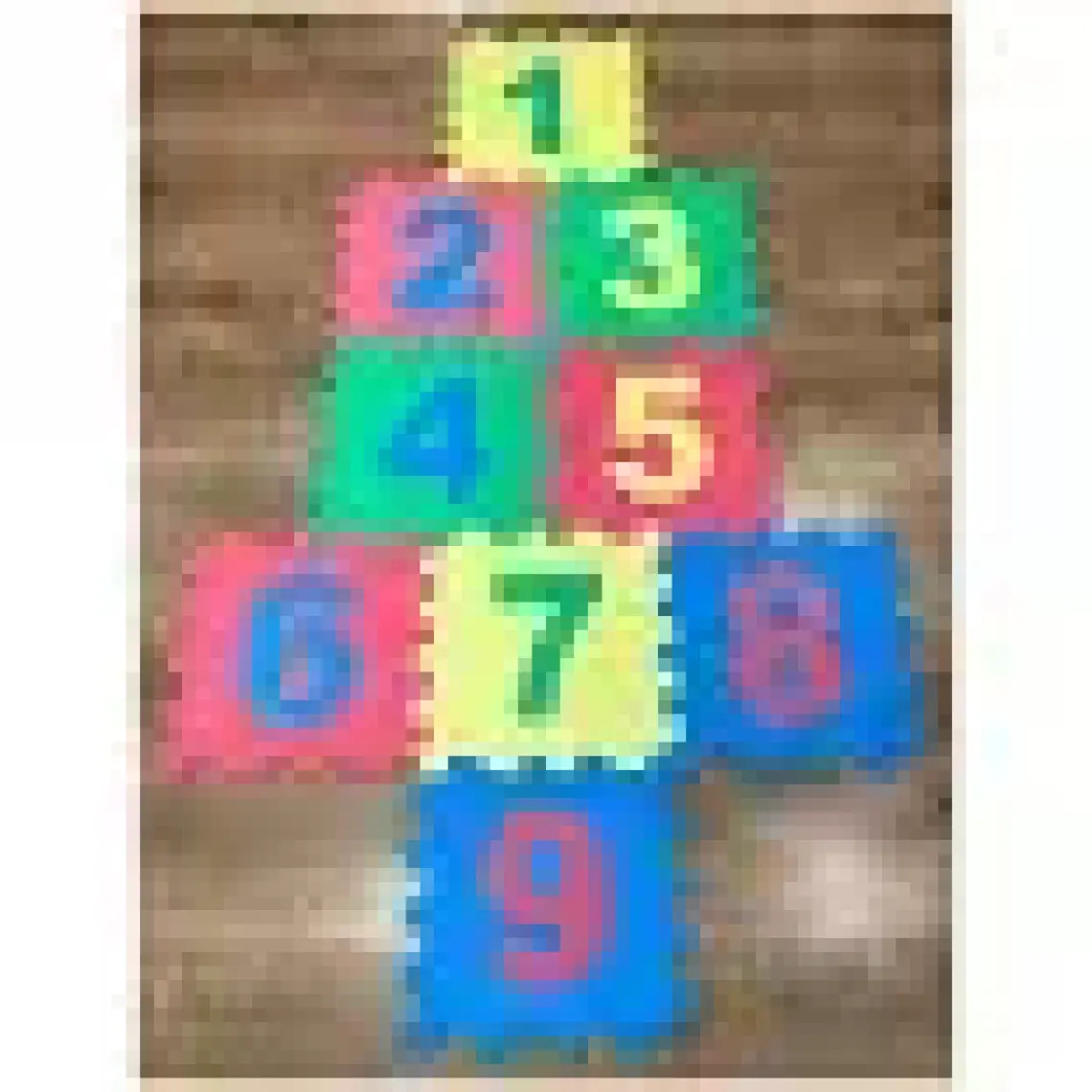 9 Parça Çocuk Oyun Karosu Eva Puzzle Yer Matı Sayılar Eğitici Oyun Halısı