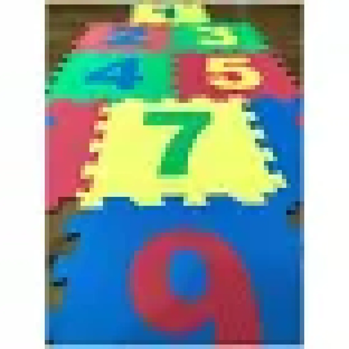 9 Parça Çocuk Oyun Karosu Eva Puzzle Yer Matı Sayılar Eğitici Oyun Halısı