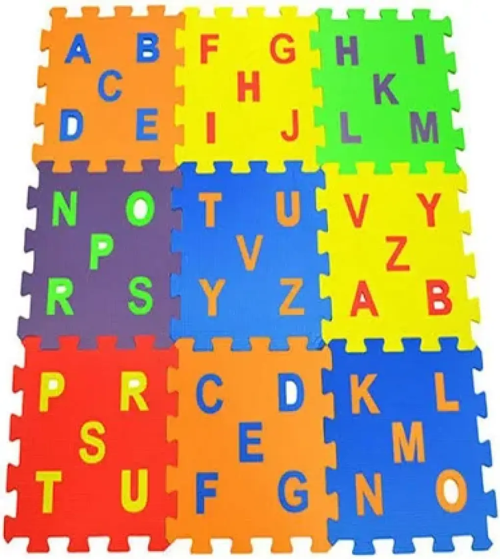 Matrax Oyuncak Eva Puzzle 33 x 33 cm x 7 mm Harf Seti