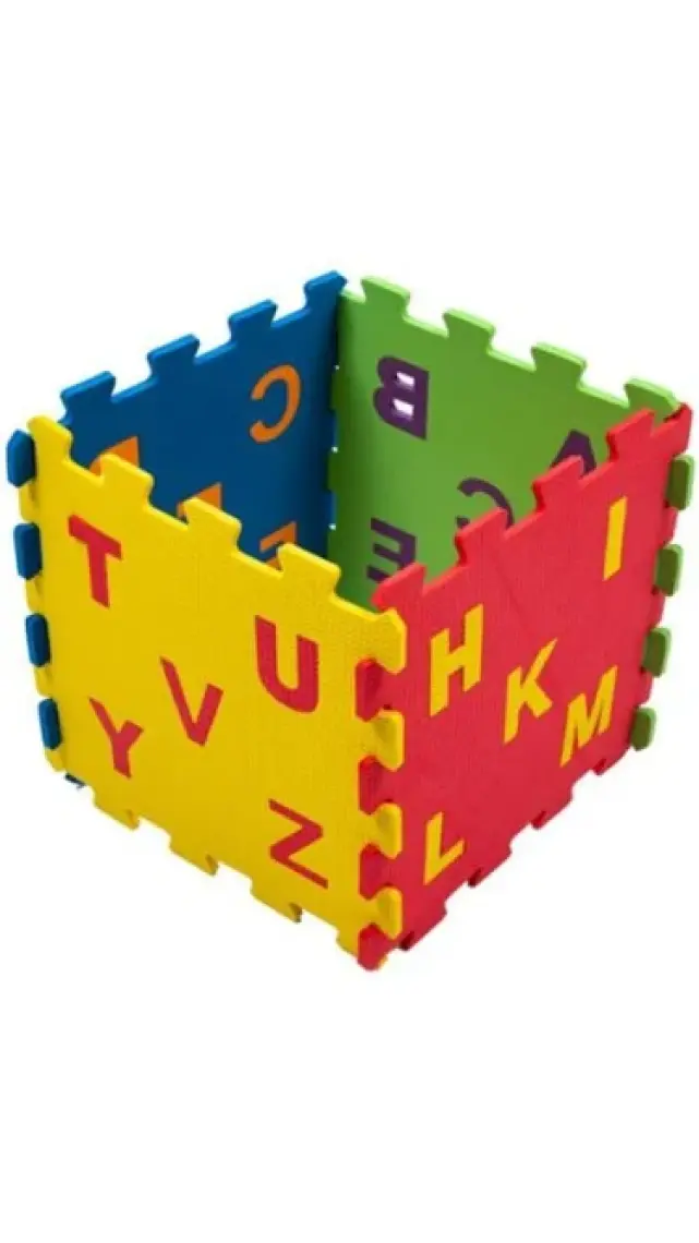 Matrax Oyuncak Eva Puzzle 33 x 33 cm x 7 mm Harf Seti