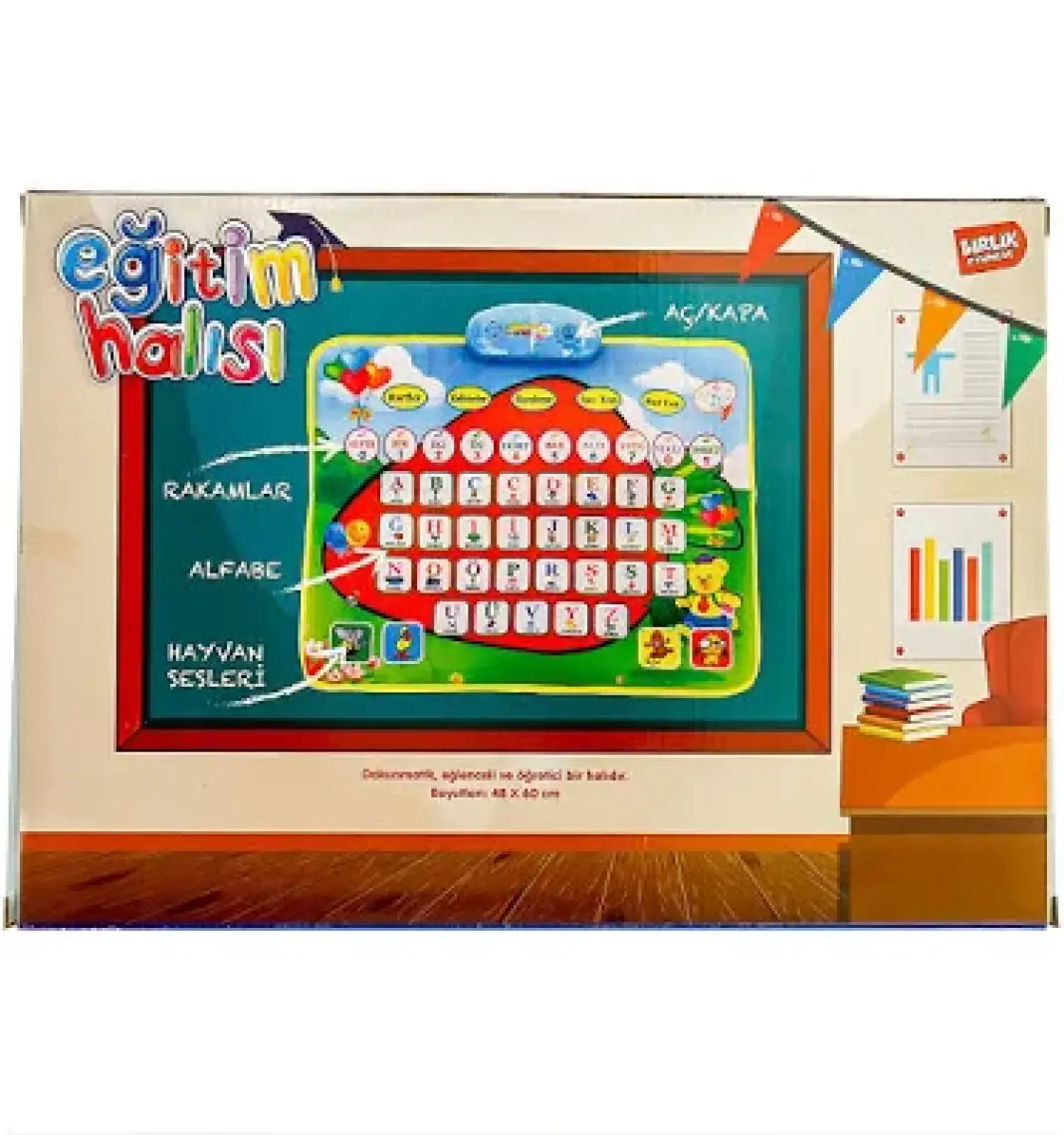 Eğitici Abc Halı Mavi