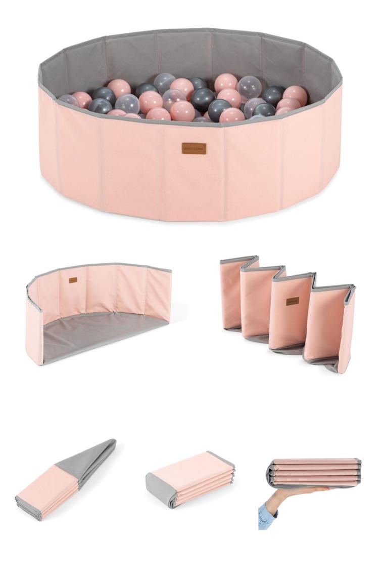 Wellgro Katlanır Aktivite ve Top Havuzu 150 Toplu Pembe