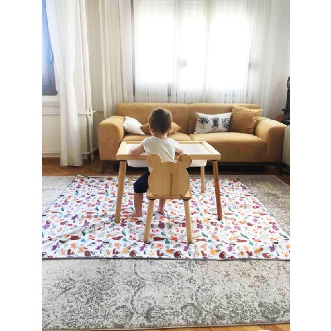 Yorni Zoo, 145X300CM Su Geçirmez, Yer/masa Örtüsü, Aktivite, Yemek ve Oyun Için, Doğa Dostu ve Çevreci,
