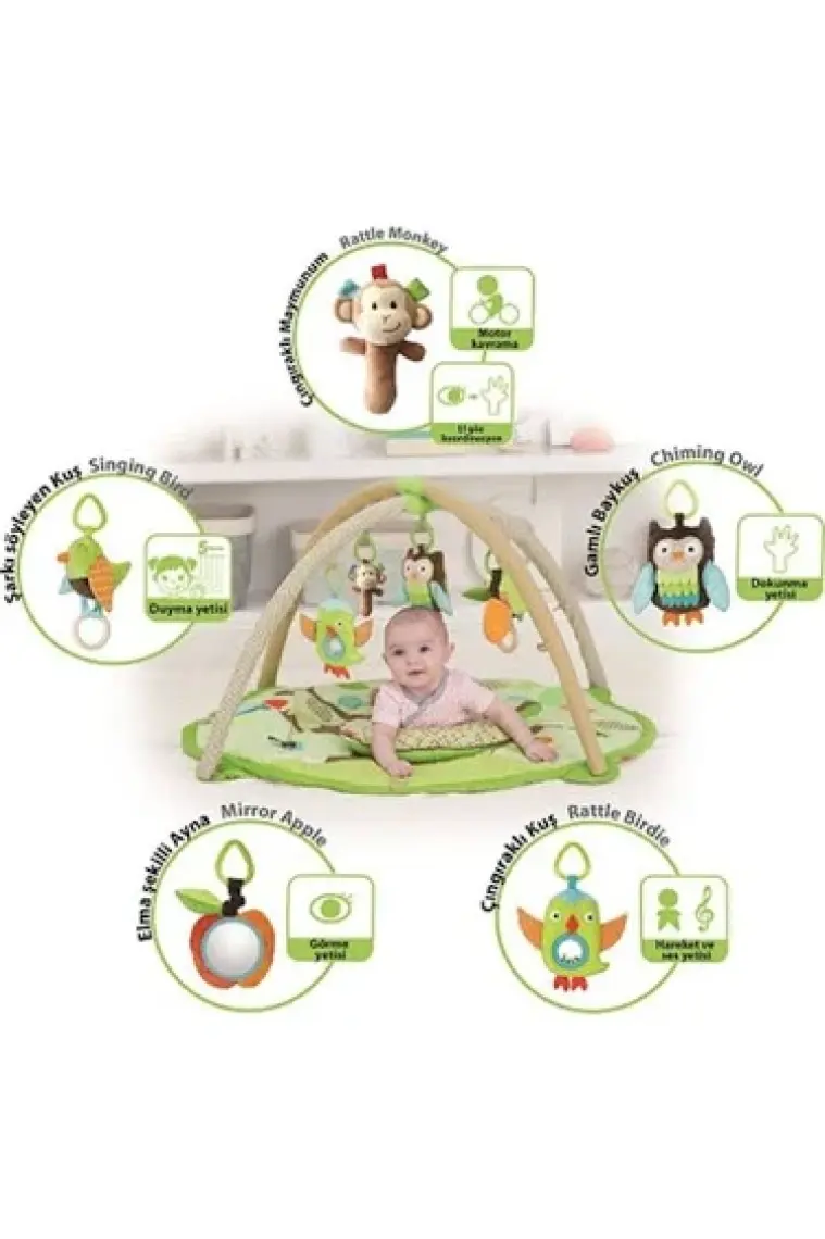 Sozzy Toys Sozzy Mutlu Bebek Oyun Halısı ( Pamuklu )