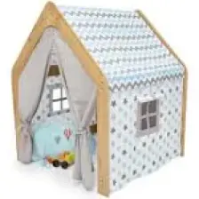 Çocuk Oyun Evi / Çadırı - Ahşap Mavi