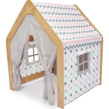 Çocuk Oyun Evi / Çadırı - Ahşap Pembe